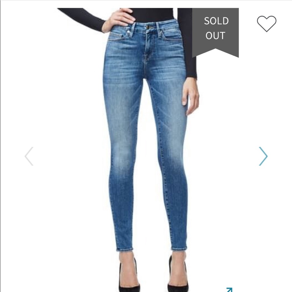 Good American // NWOT High Rise Good Legs Skinny